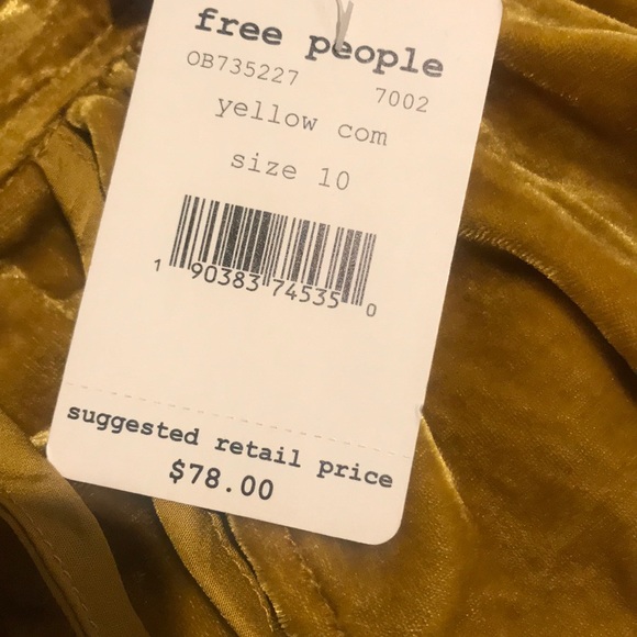 Free People Dance The Night Away Velvet Skort✨ - Picture 7 of 8